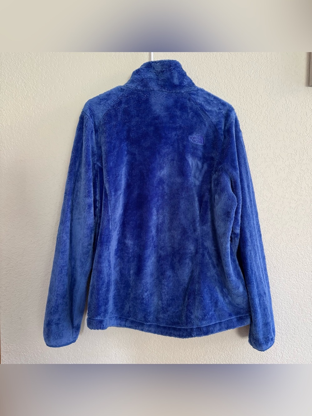 The North Face Blue Osito Jacket Plush Fleece Fuzzy Outdoor Travel Camp XL - Picture 2 of 8